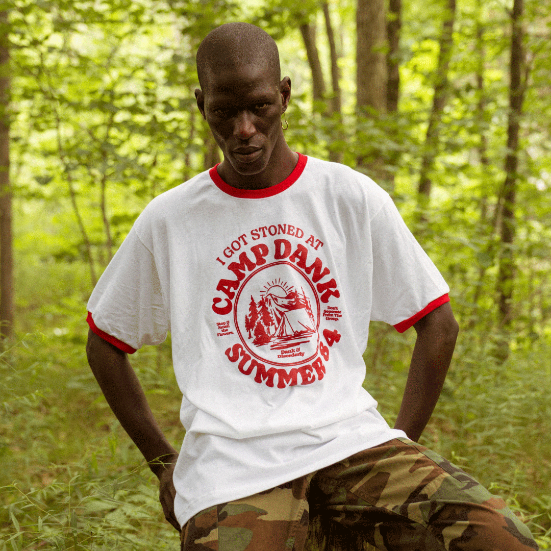I GOT STONED AT CAMP DANK WHITE TEE